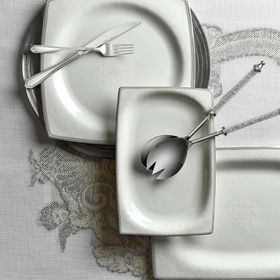 Karaca Fine Pearl Sedef 86 Parça 12 Kişilik İnci Yemek Takımı