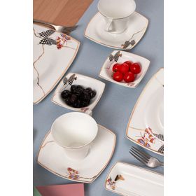 Karaca Fine Pearl Unique 26 Parça 6 Kişilik Kahvaltı Takımı