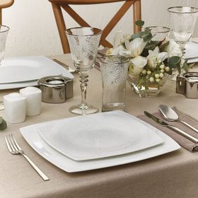 Karaca Fine Pearl Valentina 62 Parça 12 Kişilik İnci - Kare Yemek Takımı