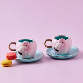 Karaca Flamingo 2 Kişilik Kahve Fincanı Takımı