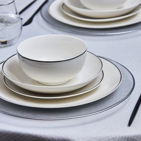 Karaca Floda 53 Parça 12 Kişilik Platin Yemek Takımı
