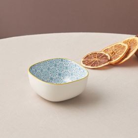 Karaca Floral 10 cm Mavi Square Çerezlik