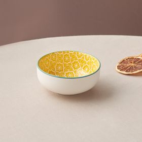 Karaca Floral 10 cm Sarı Round Çerezlik