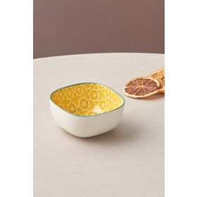 Karaca Floral 10 cm Sarı Square Çerezlik