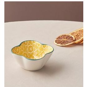 Karaca Floral 10 cm Sarı Yonca Çerezlik