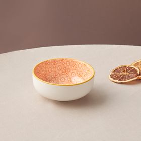 Karaca Floral 10 cm Turuncu Round Çerezlik