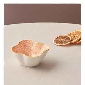Karaca Floral 10 cm Turuncu Yonca Çerezlik