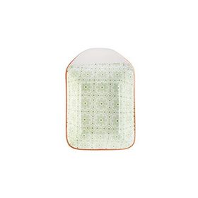 Karaca Floral 10 cm Yeşil Rectangle Çerezlik Sosluk