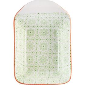 Karaca Floral 10 cm Yeşil Rectangle Çerezlik Sosluk