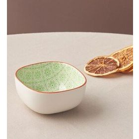 Karaca Floral 10 cm Yeşil Square Çerezlik