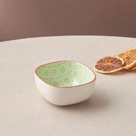 Karaca Floral 10 cm Yeşil Square Çerezlik