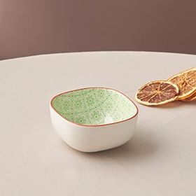 Karaca Floral 10 cm Yeşil Square Çerezlik
