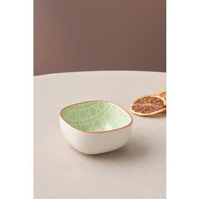 Karaca Floral 10 cm Yeşil Square Çerezlik