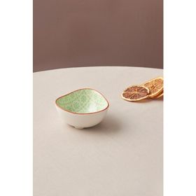 Karaca Floral 10 cm Yeşil Triangle Çerezlik