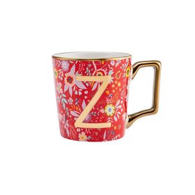 Karaca Flower Kırmızı Z Harfli Kupa