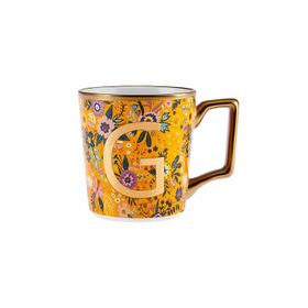 Karaca Flower Sarı G Harfli Kupa