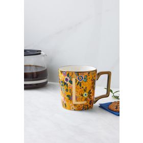 Karaca Flower Sarı L Harfli Kupa