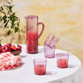 Karaca Foret Akrilik Kırılmaz 5 Parça Pembe Sürahi Seti
