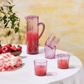 Karaca Foret Akrilik Kırılmaz 5 Parça Pembe Sürahi Seti