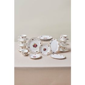 Karaca Forever Bone Antique 26 Parça 6 Kişilik Gold Kahvaltı Seti