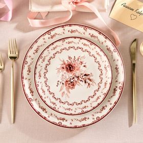 Karaca Forever Bone Blume 24 Parça 6 Kişilik Yemek Takımı