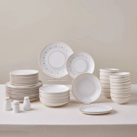Karaca Forever Bone Endülüs 53 Parça 12 Kişilik Yemek Takımı