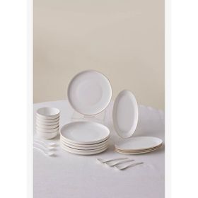 Karaca Forever Bone Fika 22 Parça 6 Kişilik Gold Kahvaltı Takımı