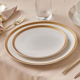 Karaca Forever Bone Gold Line 24 Parça 6 Kişilik Yemek Takımı