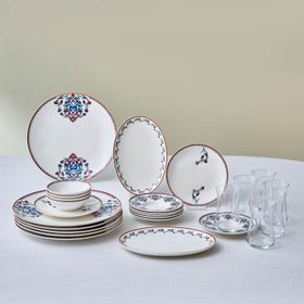 Karaca Forever Bone Iznik 26 Parça 6 Kişilik Kahvaltı Takımı