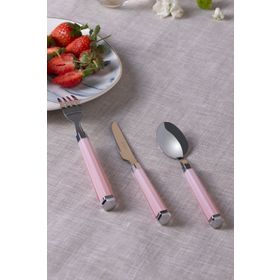 Karaca Freya Pembe 18 Parça Çatal Kaşık Bıçak Takımı