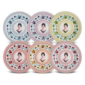Karaca Frida Kahlo 6 Parça 19 cm Porselen Pasta Seti