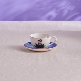 Karaca Frida Mavi 220 ml Çay Fincanı ve Tabağı