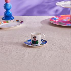 Karaca Frida Mavi 90 ml Çay Fincanı ve Tabağı