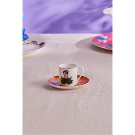 Karaca Frida Turuncu 90 ml Kahve Fincanı ve Tabağı