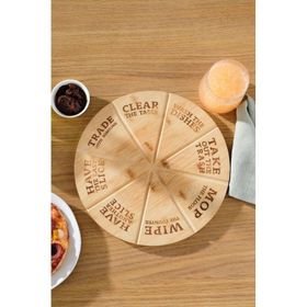 Karaca Funny Bamboo 30 cm Kahverengi Pizza Sunum Tahtası