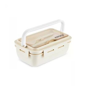 Karaca Fusca Lunch Box Krem Çatal Kaşıklı
