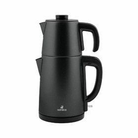 Karaca Gastro Dem 2 in 1 Çelik Inox Shiny Black Çay Makinesi