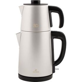 Karaca Gastro Dem 2 in 1 Çelik Inox Stargold Beyaz Çay Makinesi
