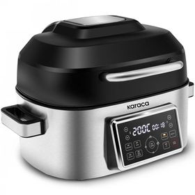 Karaca Gastro Grill 6 Kişilik 6 lt Gri-Siyah Airfryer ve Izgara Makinesi