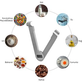 Karaca Gastro Scale 1001 Ekranlı Inox 5 kg Mutfak Tartısı
