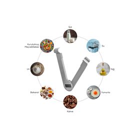 Karaca Gastro Scale 1001 Ekranlı Inox 5 kg Mutfak Tartısı