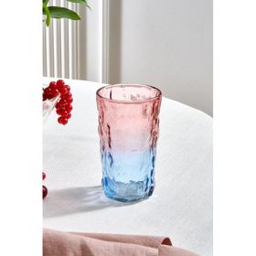 Karaca Glacier 383 ml Pembe Meşrubat Bardağı