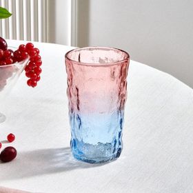 Karaca Glacier 383 ml Pembe Meşrubat Bardağı