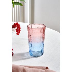 Karaca Glacier 383 ml Pembe Meşrubat Bardağı