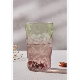 Karaca Glacier Yeşil 383 ml Meşrubat Bardağı Kırmızı