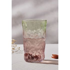 Karaca Glacier Yeşil 383 ml Meşrubat Bardağı Kırmızı