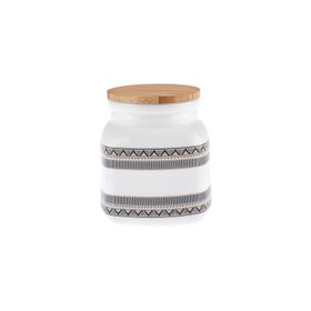 Karaca Globe 1000 ml Beyaz Opal Cam Saklama Kabı