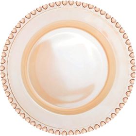 Karaca Glory Cam Amber 27 cm Tekli Servis Tabağı