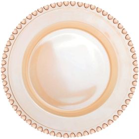 Karaca Glory Cam Amber 27 cm Tekli Servis Tabağı