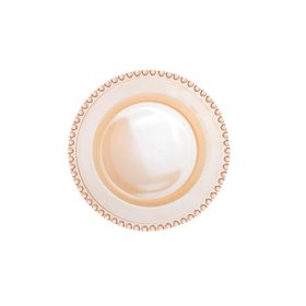 Karaca Glory Cam Amber 27 cm Tekli Servis Tabağı